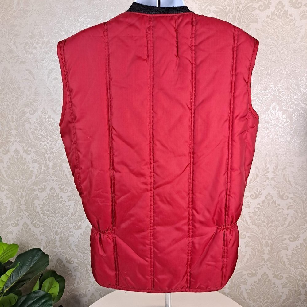 Walls' Blizzard-Pruf One Piece Suit Size Medium Red Vest Zip Front Pockets EUC - Picture 6 of 12